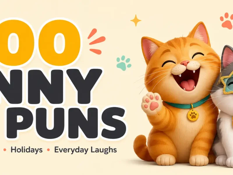 300 Funny Cat Puns for Instagram, Birthdays, Holidays, and Everyday Laughs