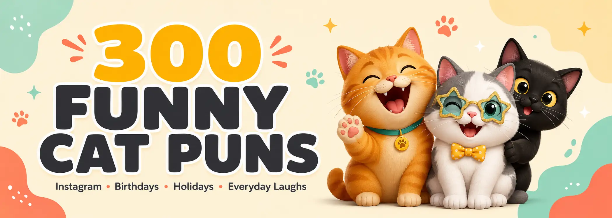 300 Funny Cat Puns for Instagram, Birthdays, Holidays, and Everyday Laughs