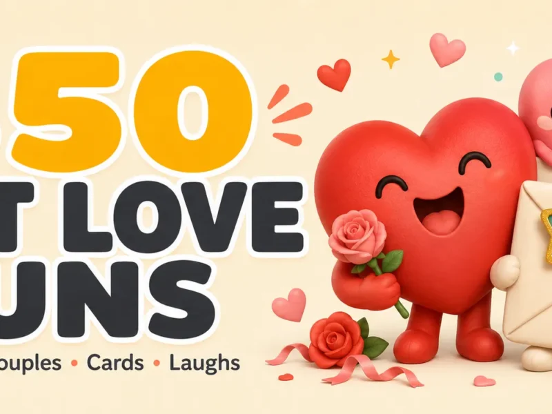 350 Best Love Puns for Captions, Couples, Cards, and Laughs
