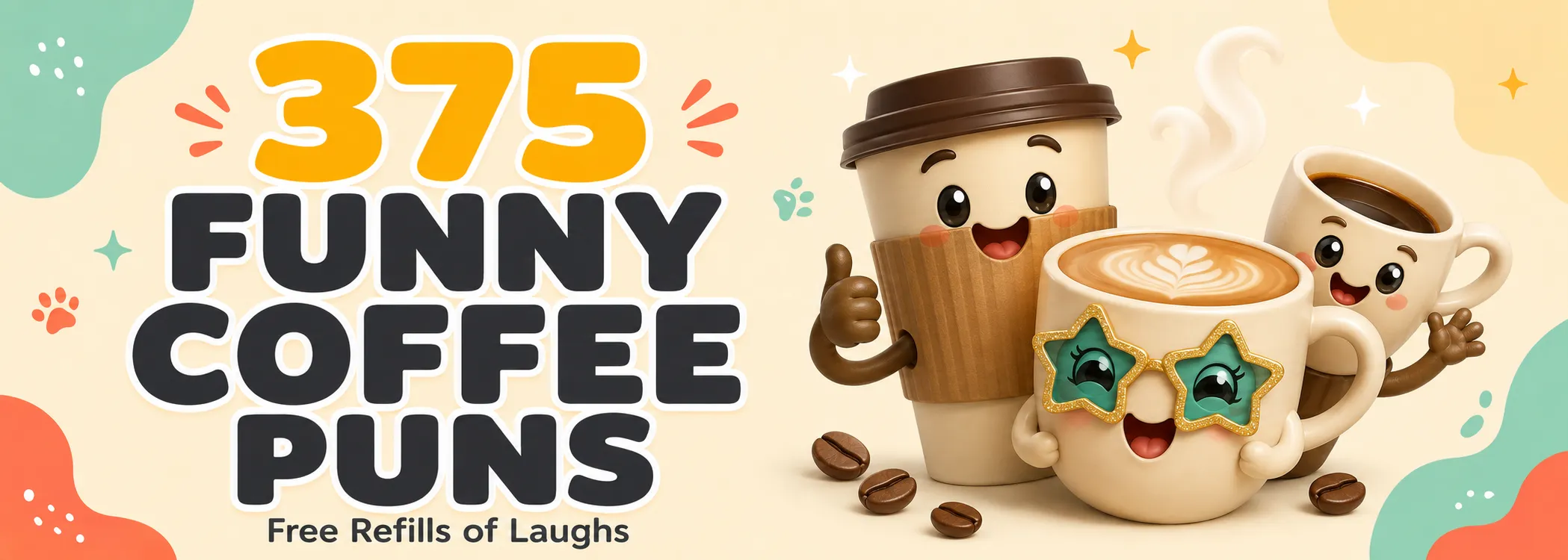 375 Coffee Puns So Funny They Deserve Free Refills