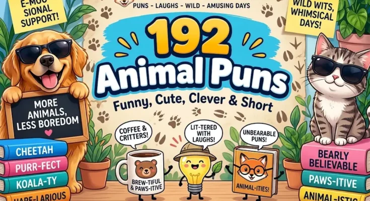 192 Animal Puns: Funny, Cute, Clever & Short