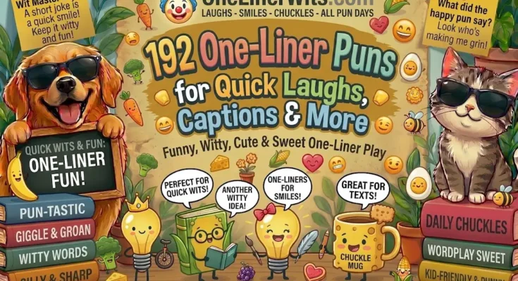 192 One-Liner Puns for Quick Laughs, Captions & More