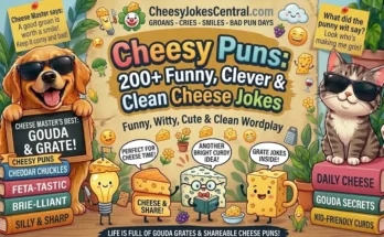Cheesy Puns: 200+ Funny, Clever & Clean Cheese Jokes