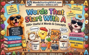 Words That Start With A: 200+ Useful A Words