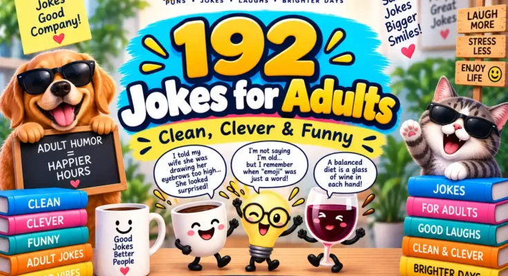 192 Jokes for Adults: Clean, Clever & Funny