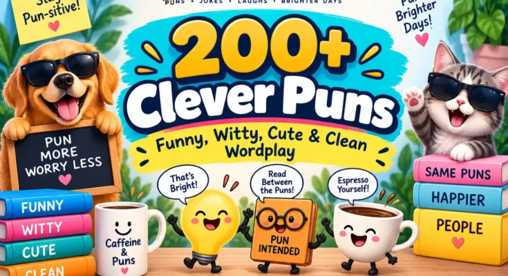 200+ Clever Puns: Funny, Witty, Cute & Clean Wordplay