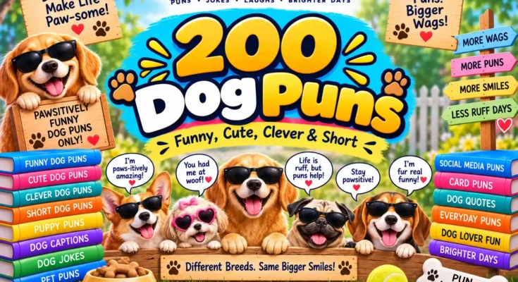200 Dog Puns: Funny, Cute, Clever & Short